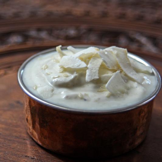 Coconut & Sesame Chutney, yoghurt dip, purepunjabi.co.uk