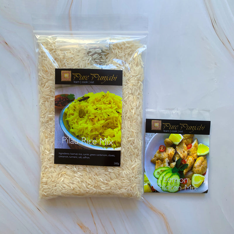 Nimbu Chicken & Pilau Rice dinner kit