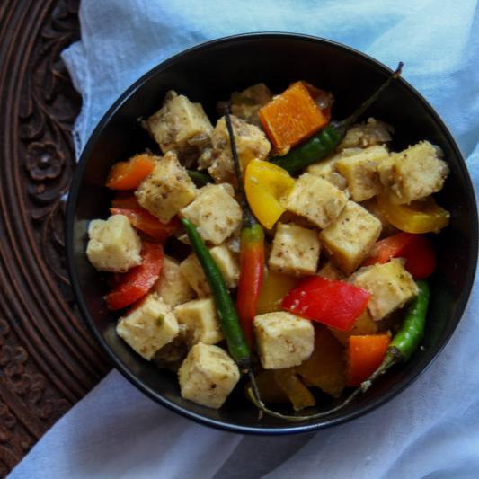 Chilli Paneer, Paneer curry, Punjabi paneer, purepunjabi.co.uk