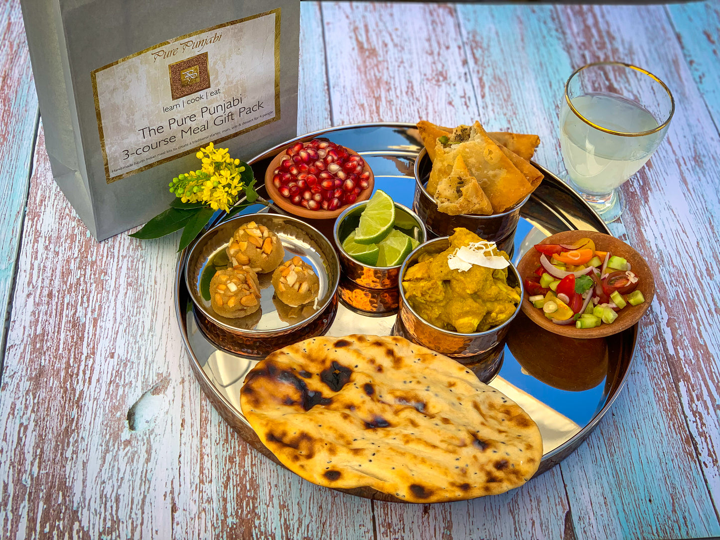 Mango Chicken & Naan Bread 3 course meal gift pack