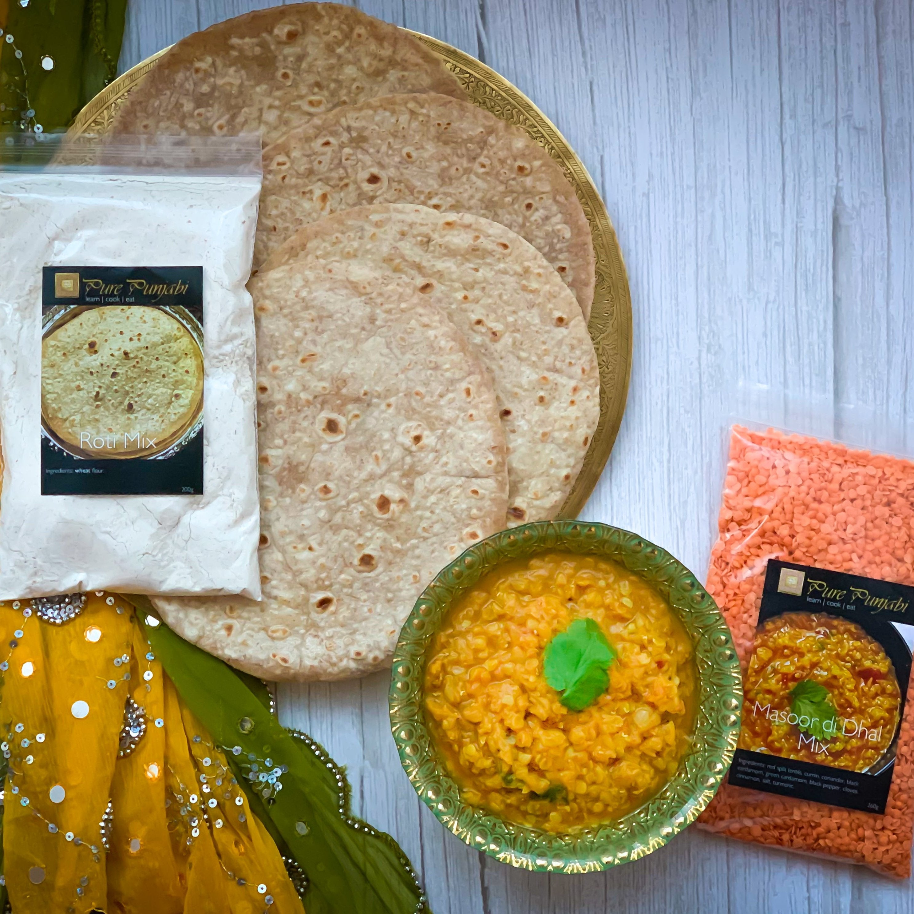 Masoor di Dhal Roti dinner kit – Indian Meal Kits