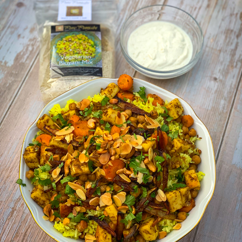 Vegetarian biriyani dinner kit