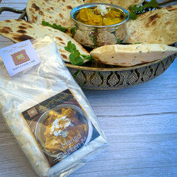 Mango chicken, naan bread, dinner kit, Pure Punjabi dinner kits, dairy free, vegan, vegetarian, purepunjabi.co.uk, indianmealkits.co.uk