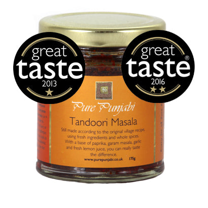 Tandoori Masala, best tandoori masala, high quality garam masala, Great Taste Award winning products, Vegan Indian food, Plant based Indian food, www.purepunjabi.co.uk, www.indianmealkits.co.uk