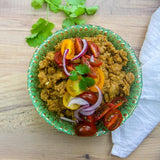 Indian Scrambled Eggs & Paratha dinner kit by Pure Punjabi, Indian egg dishes, Vegetarian, meal kits, curry kits, www.purepunjabi.co.uk, www.indianmealkits.co.uk