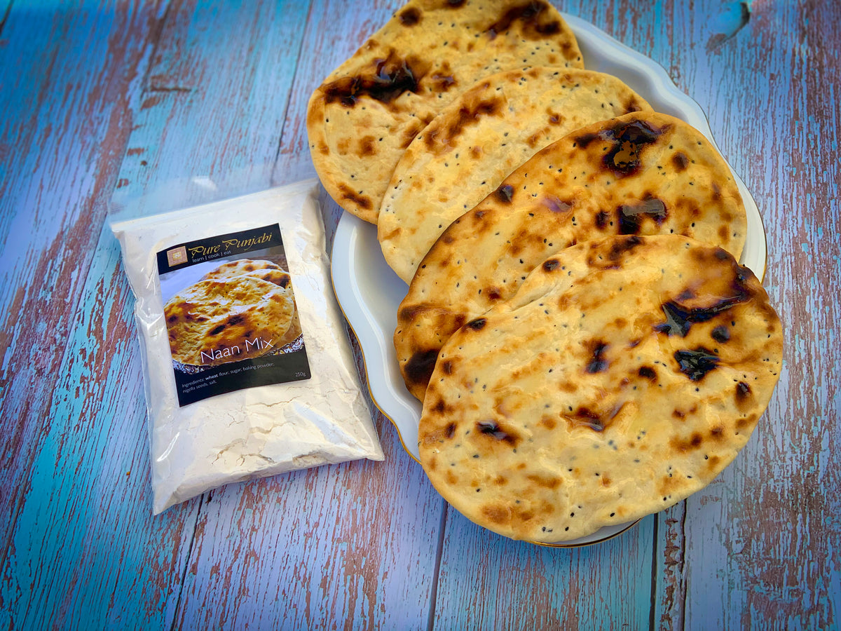 Pure Punjabi Indian BBQ Meal Kit Box Naan Bread mix