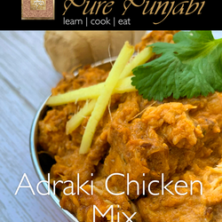 Adraki chicken, ginger chicken, Punjabi chicken dishes, purepunjabi.co.uk, gluten free chicken, wheat free chicken