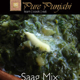 Saag, Indian spinach, Saag kit, Saag mix, Indian meal kit, How to make saag, saag aloo